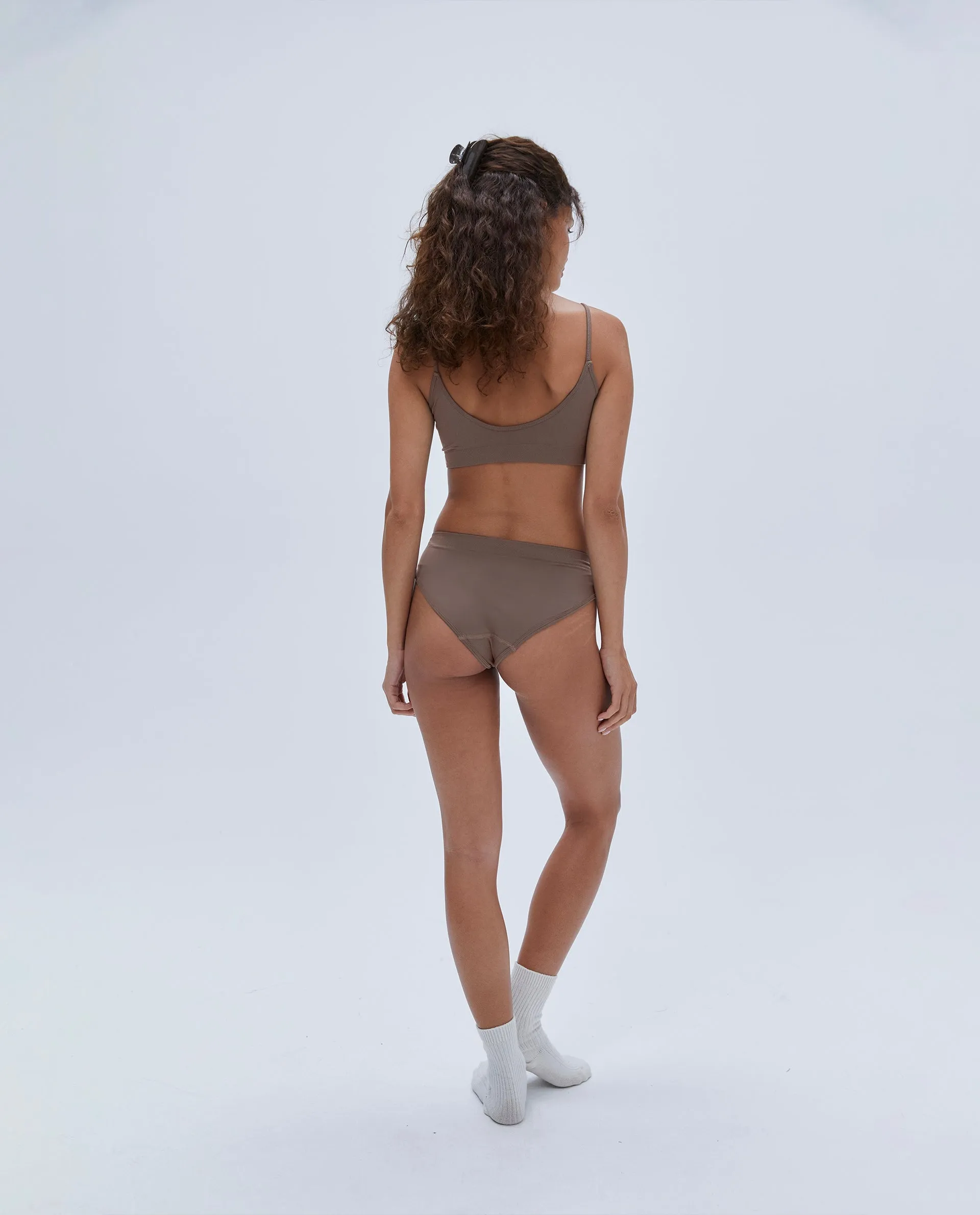Seamless Intimate Brief - Pebble Brown