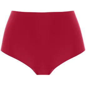 Smoothease Seamless No VPL Stretch Full Brief Red - Fantasie