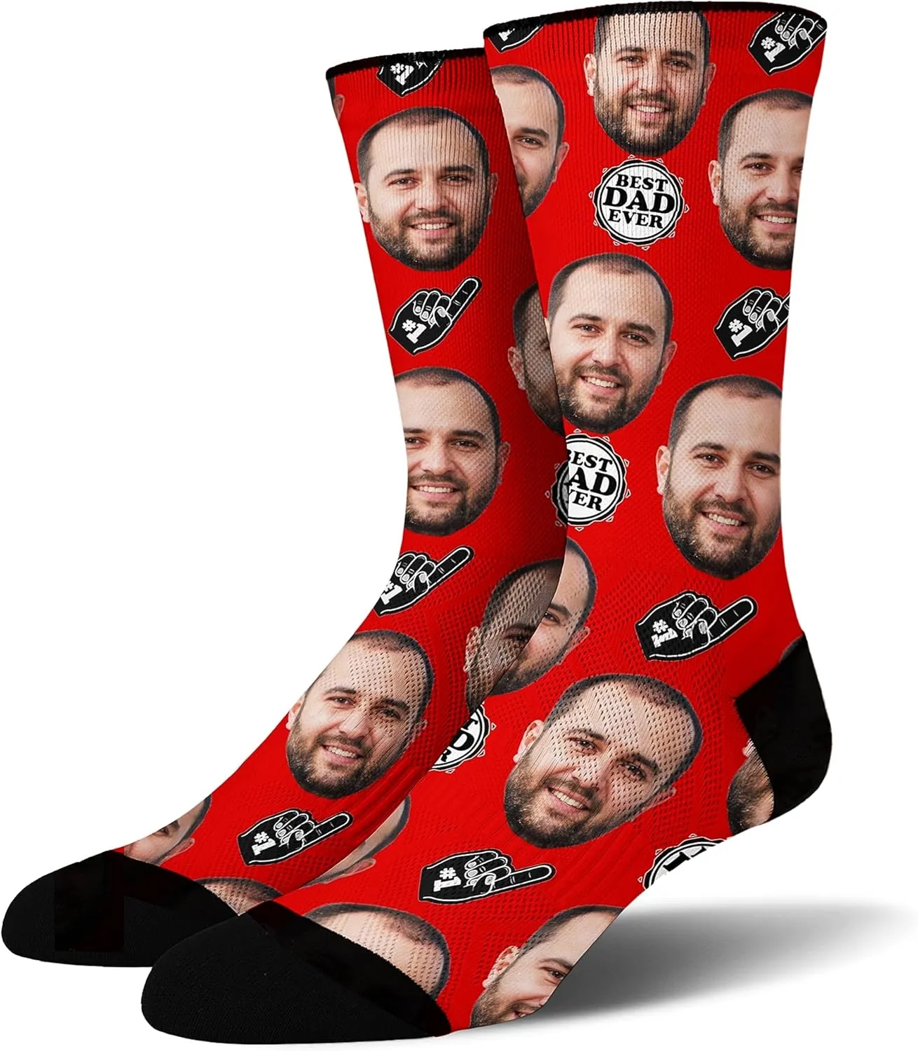 Sockologie Custom Novelty Face Socks: Funny, Personalized Gifts for Men, Women, Dog, and Cat Lovers - US Customized & Shipped