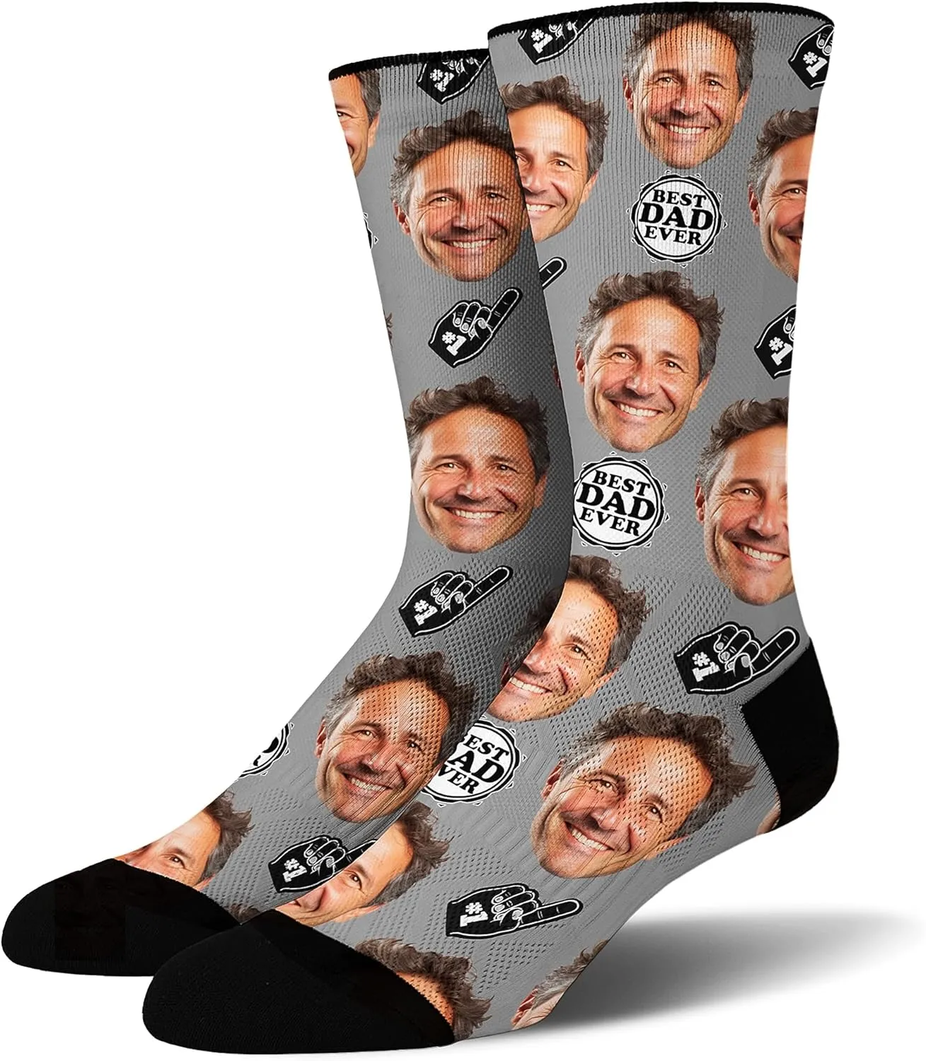 Sockologie Custom Novelty Face Socks: Funny, Personalized Gifts for Men, Women, Dog, and Cat Lovers - US Customized & Shipped