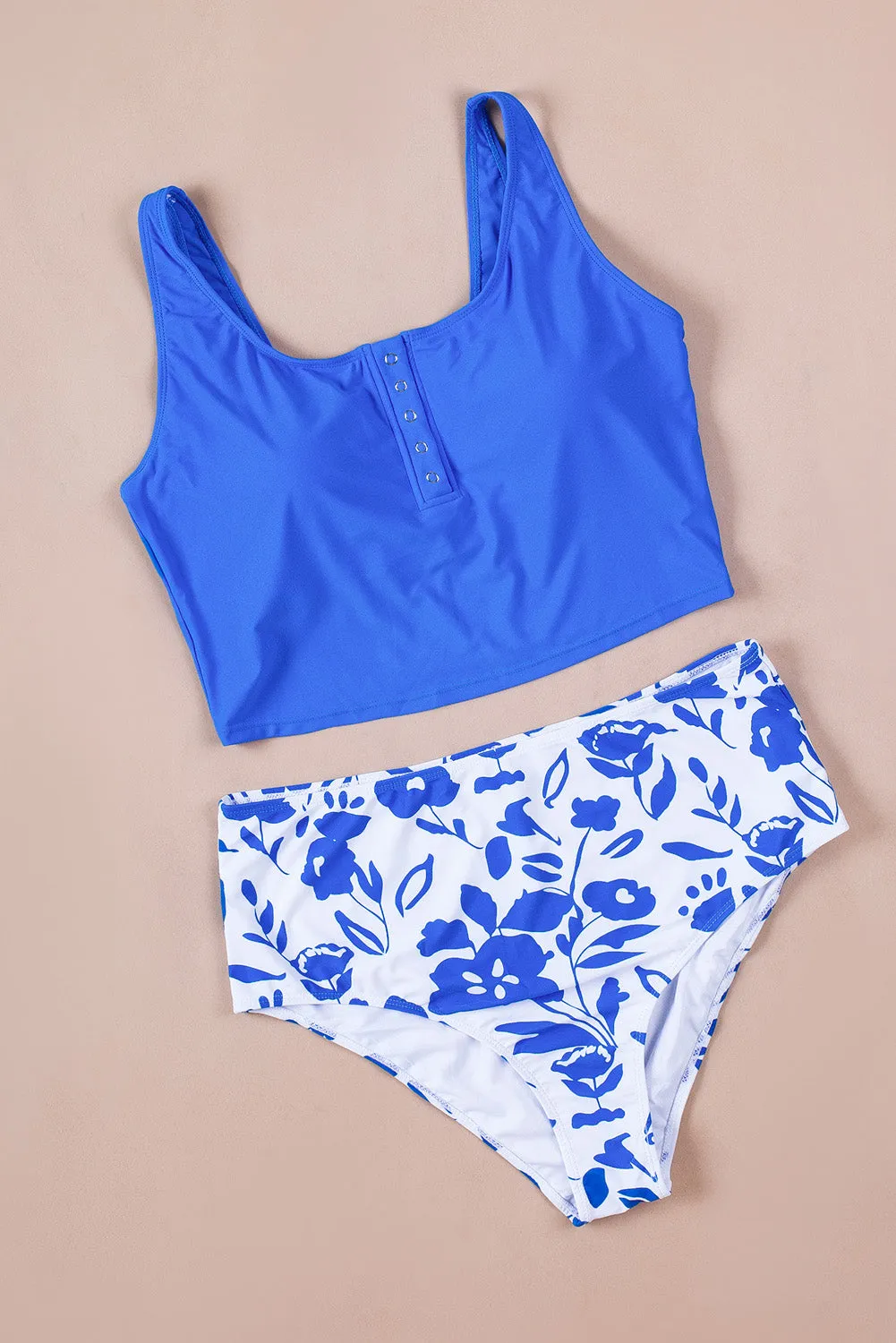 Square Neck Tankini Set
