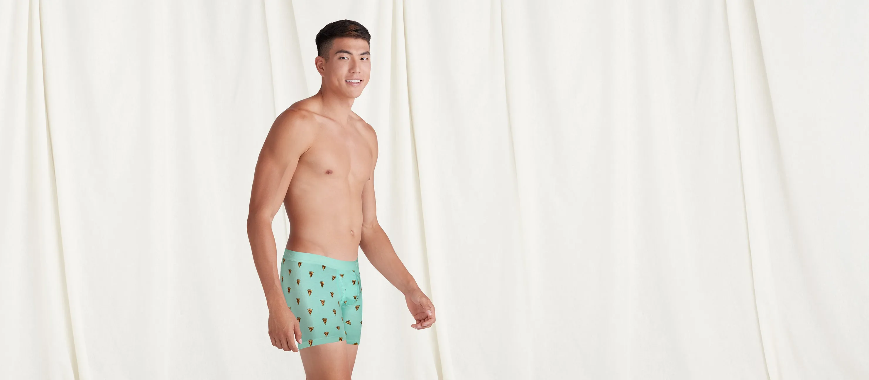 Stretch Cotton Boxer Brief w/ Fly | Pizza