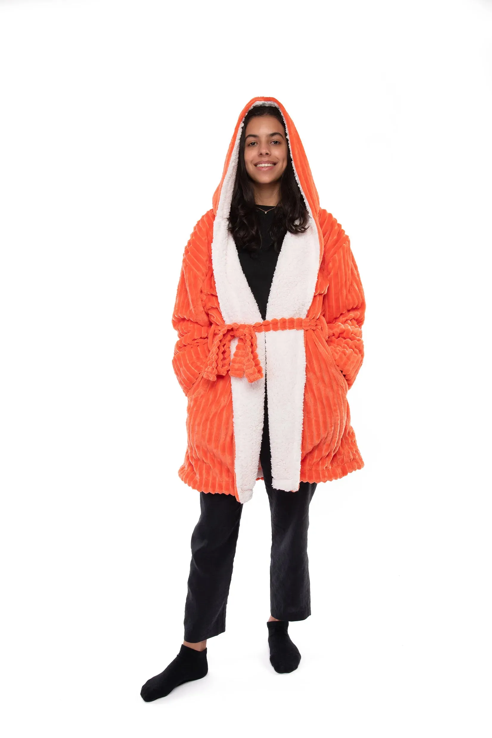 Striped Sherpa Robe