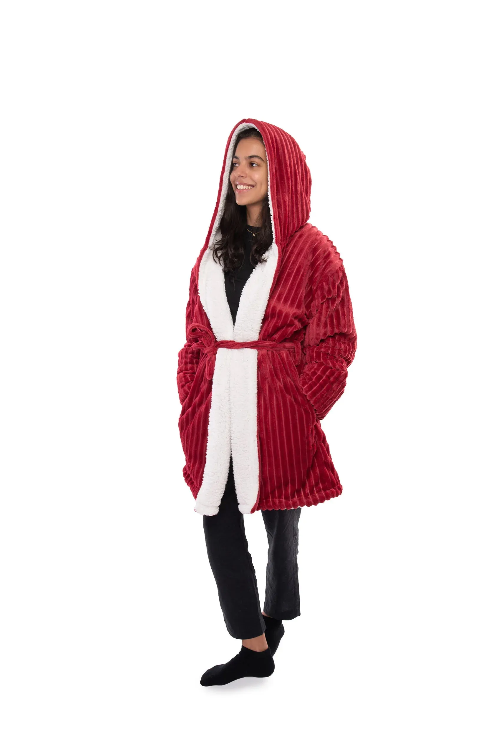 Striped Sherpa Robe