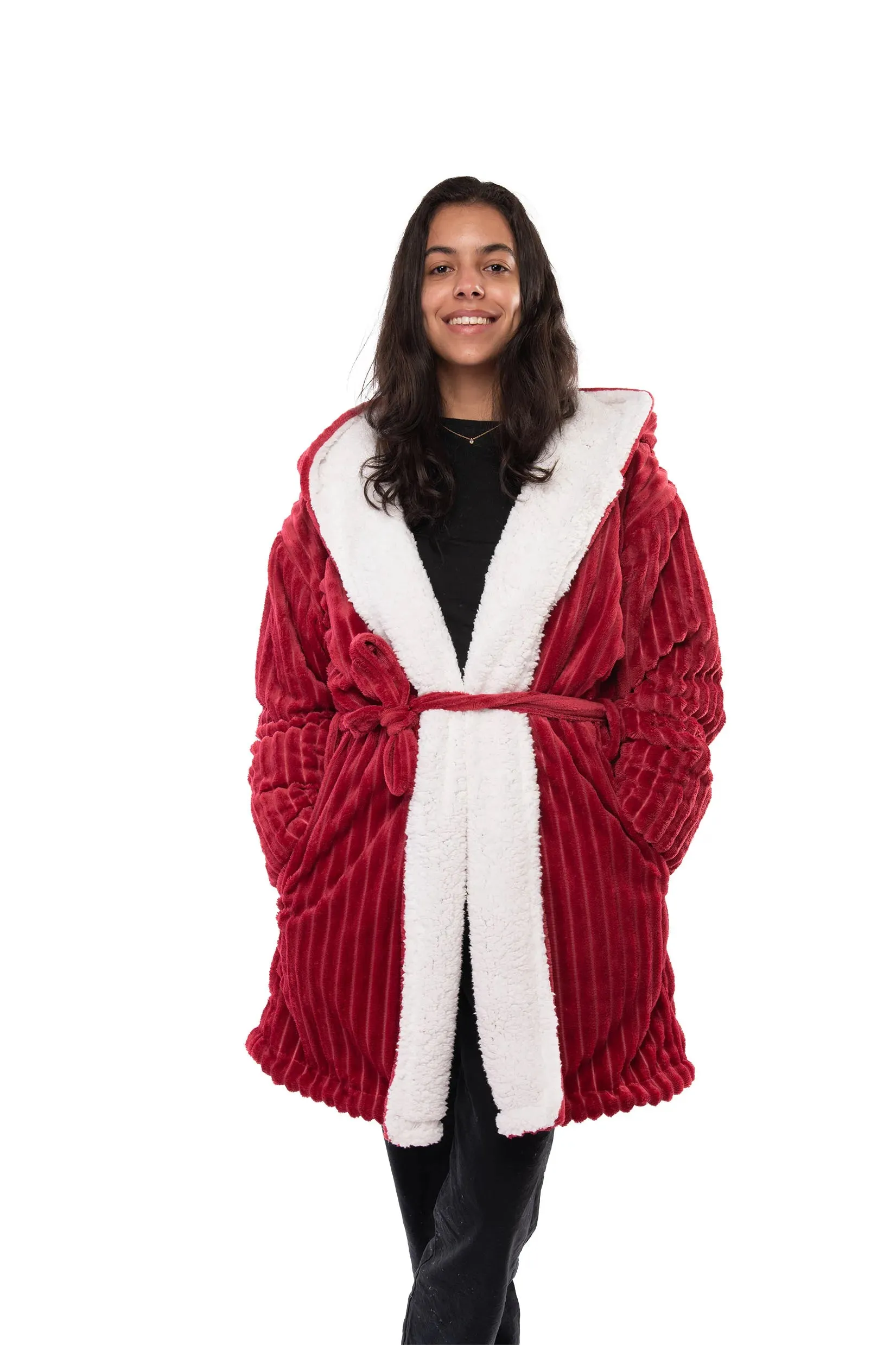 Striped Sherpa Robe