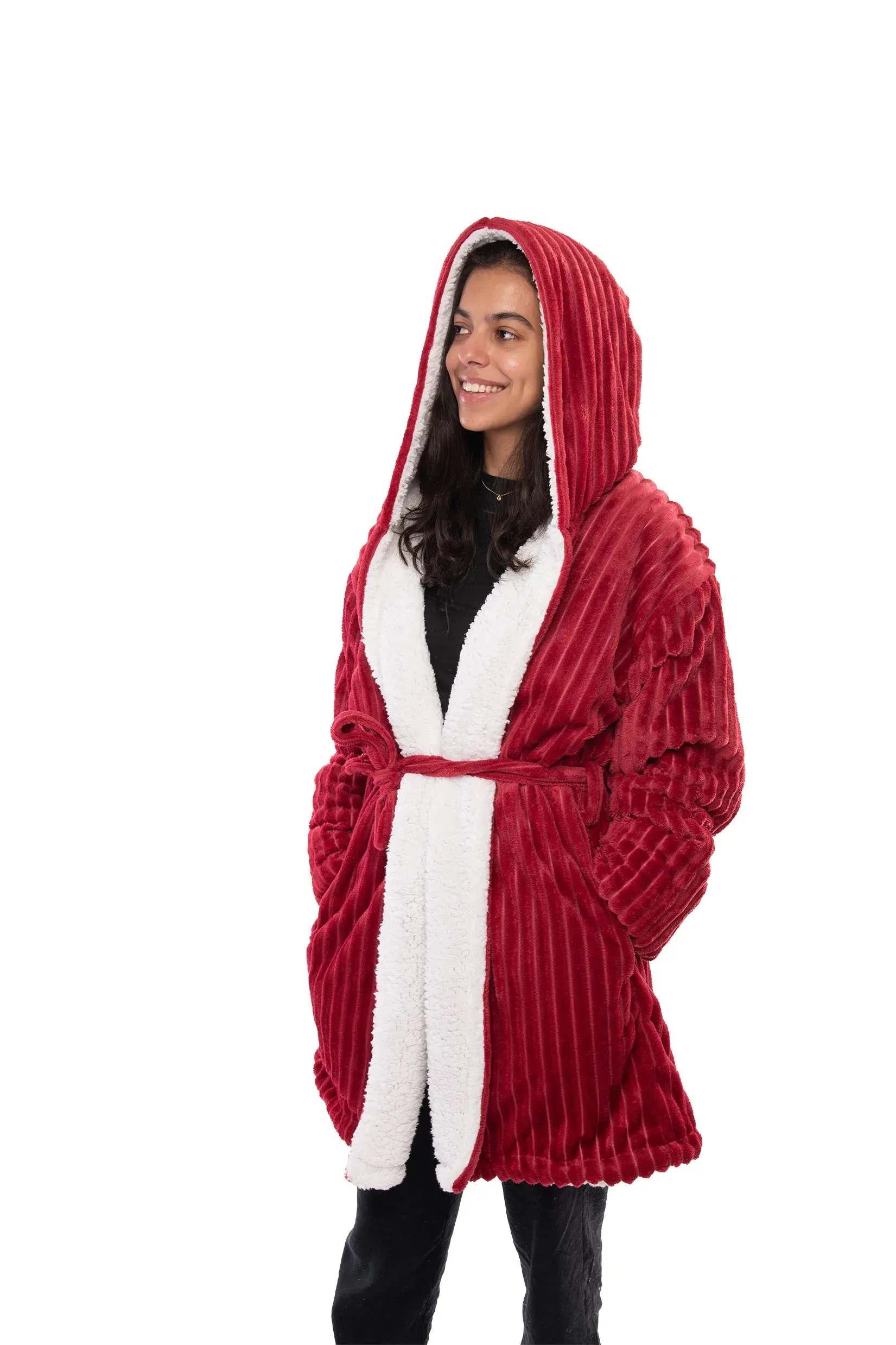 Striped Sherpa Robe