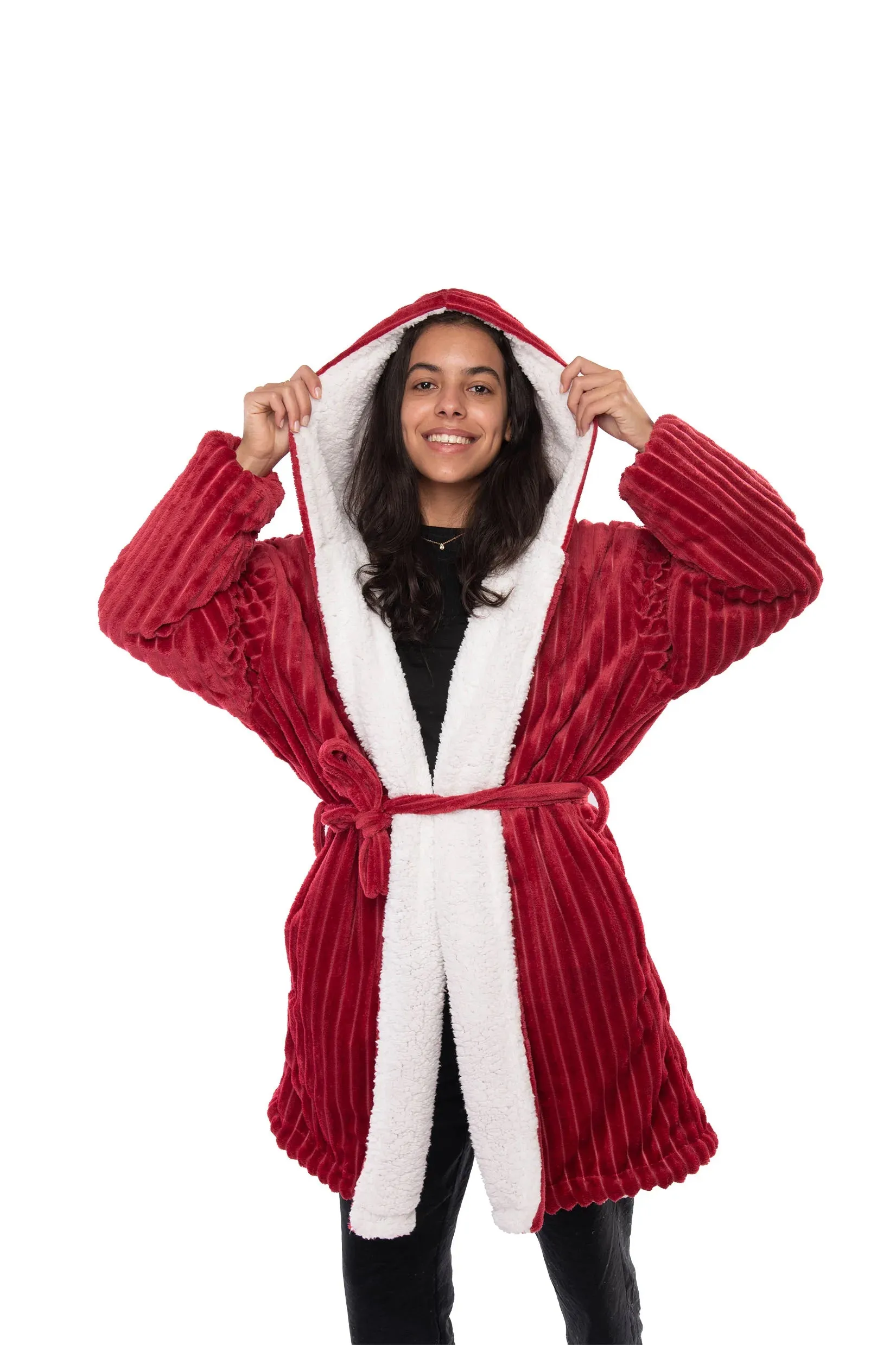 Striped Sherpa Robe