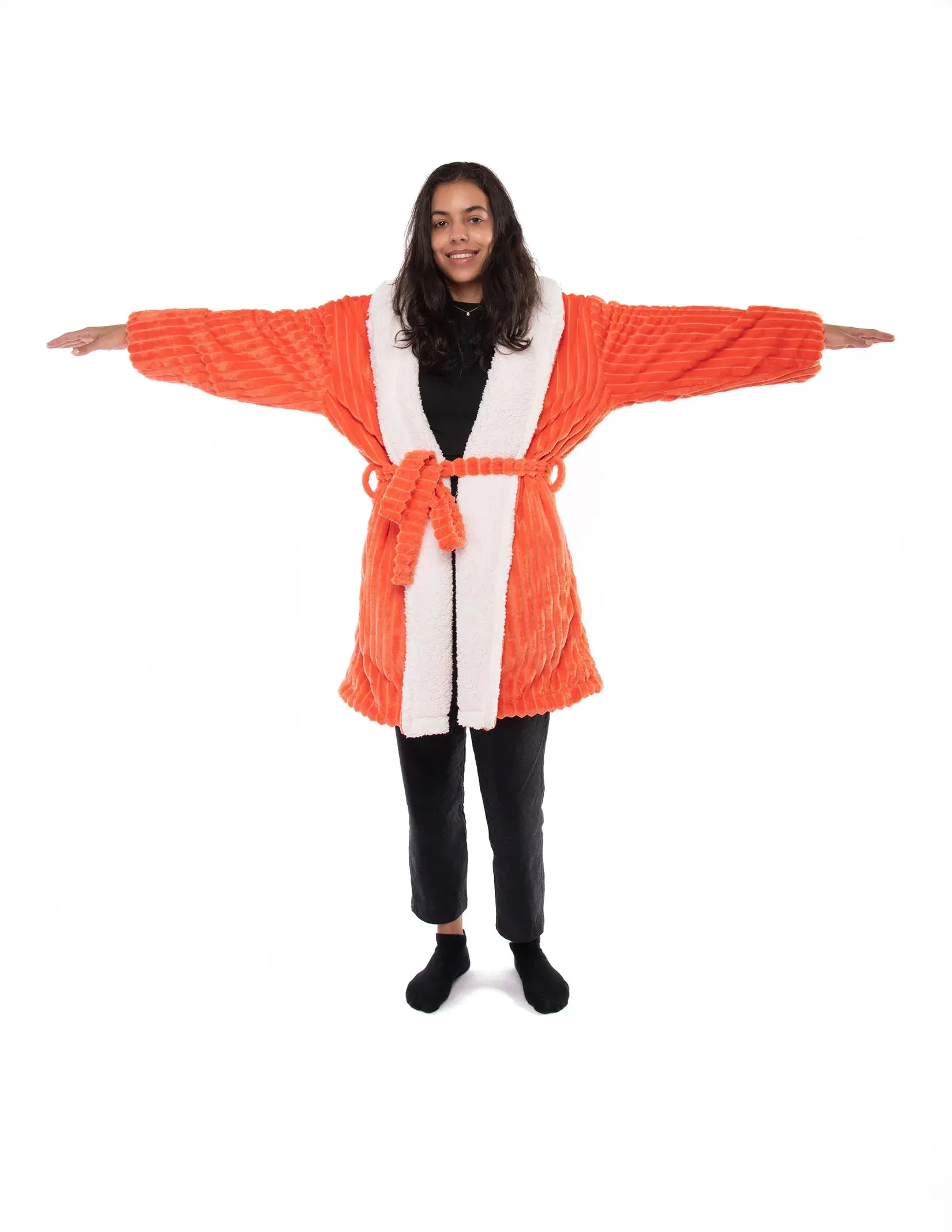 Striped Sherpa Robe