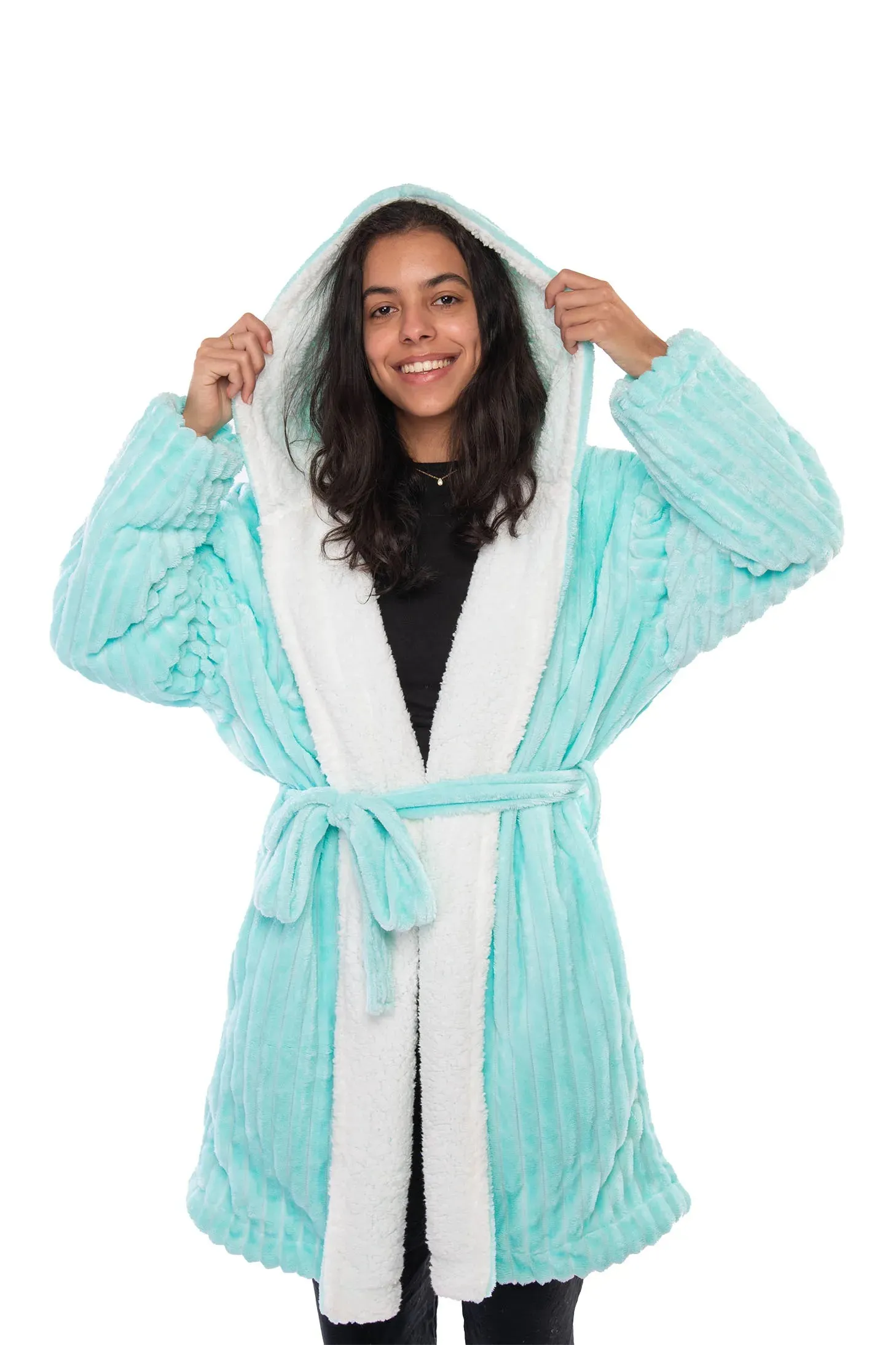 Striped Sherpa Robe