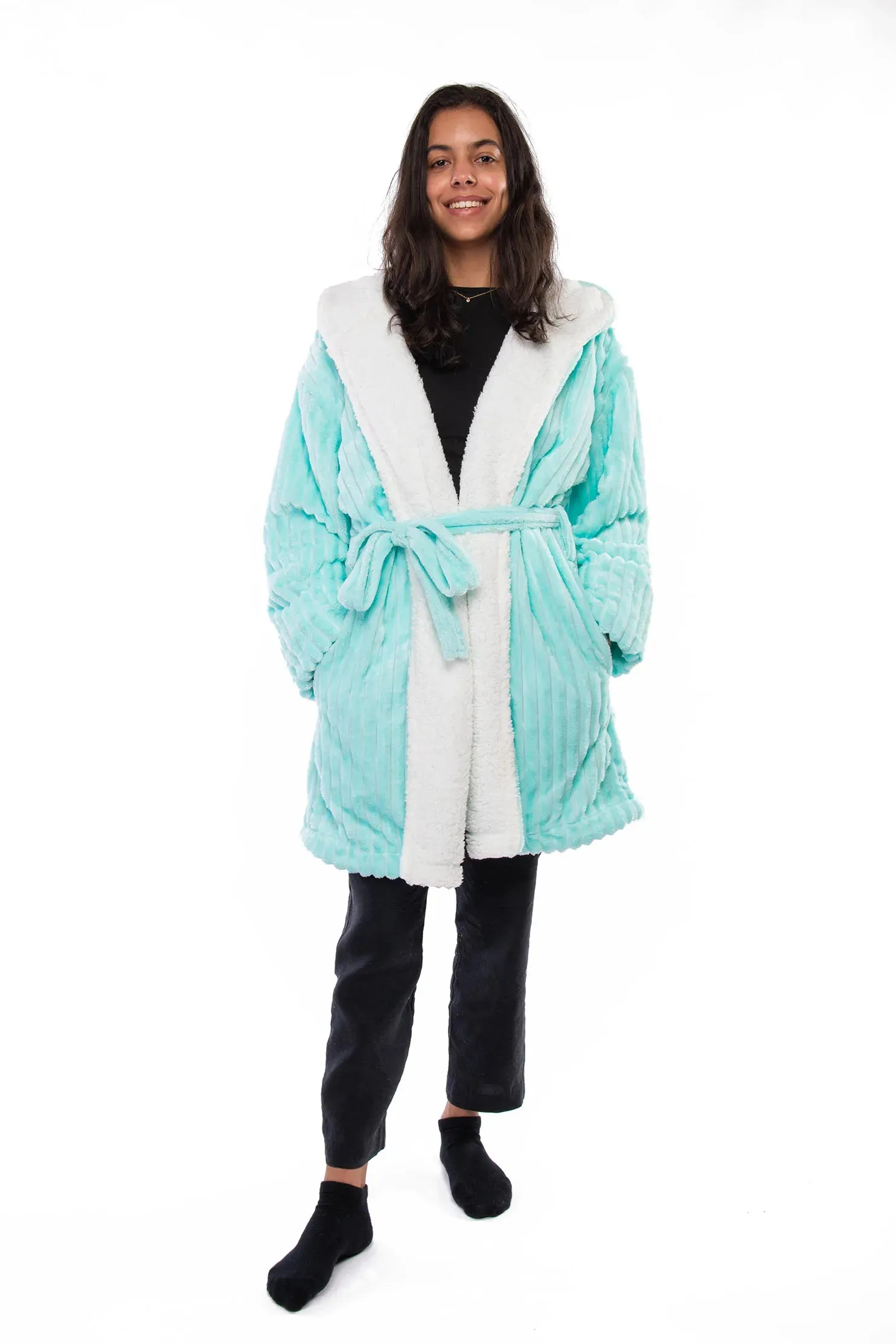 Striped Sherpa Robe