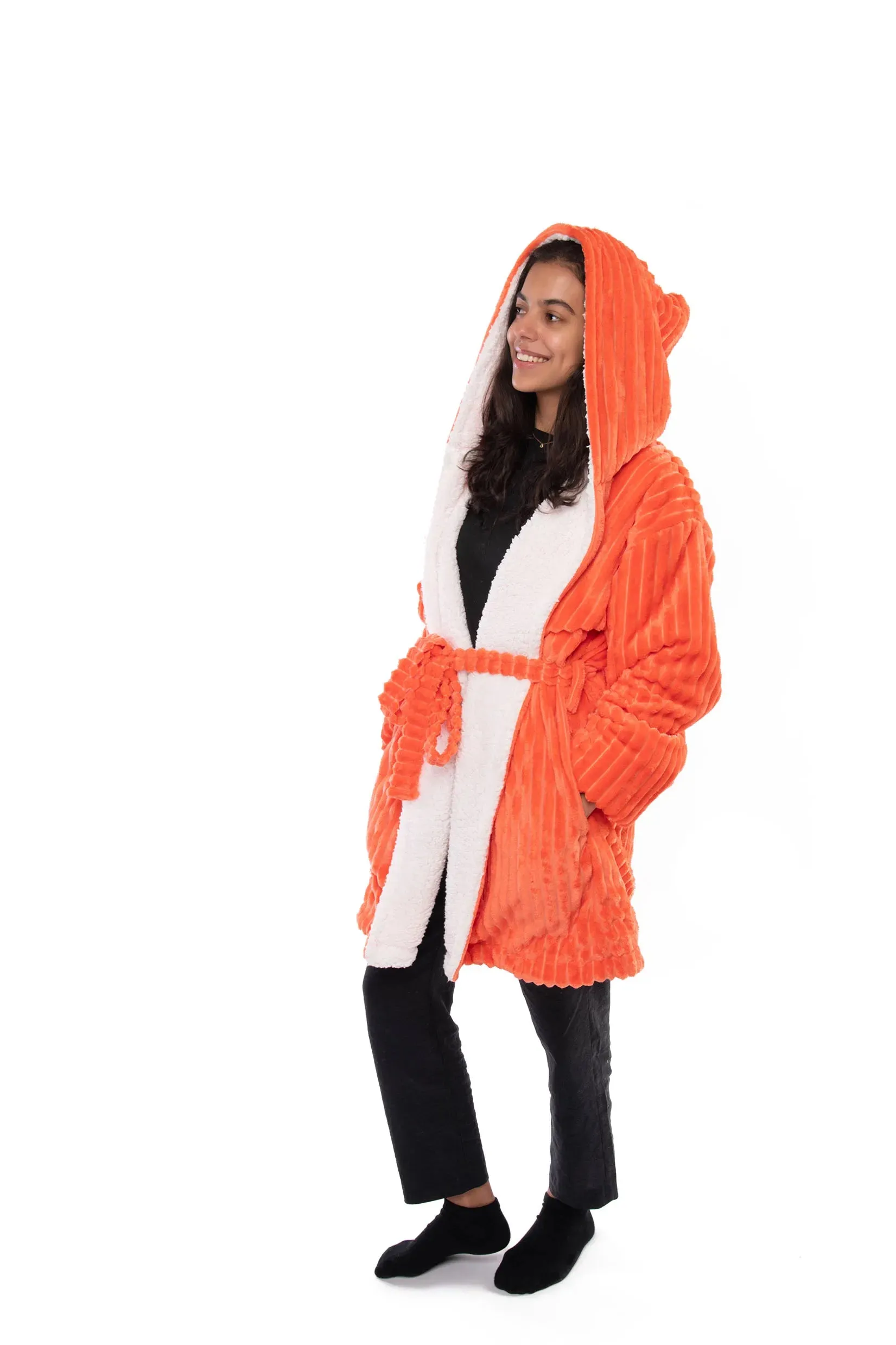 Striped Sherpa Robe