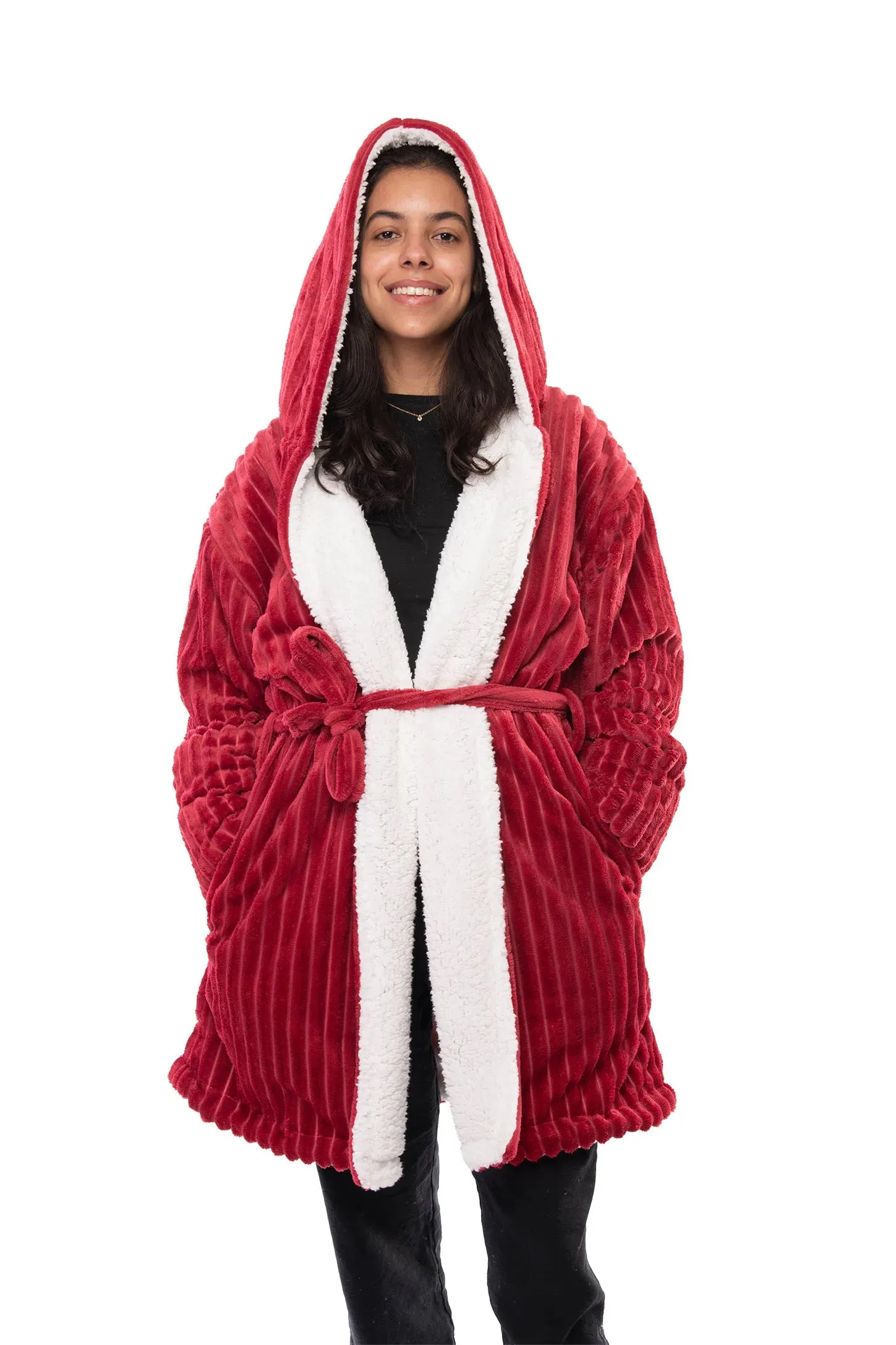 Striped Sherpa Robe