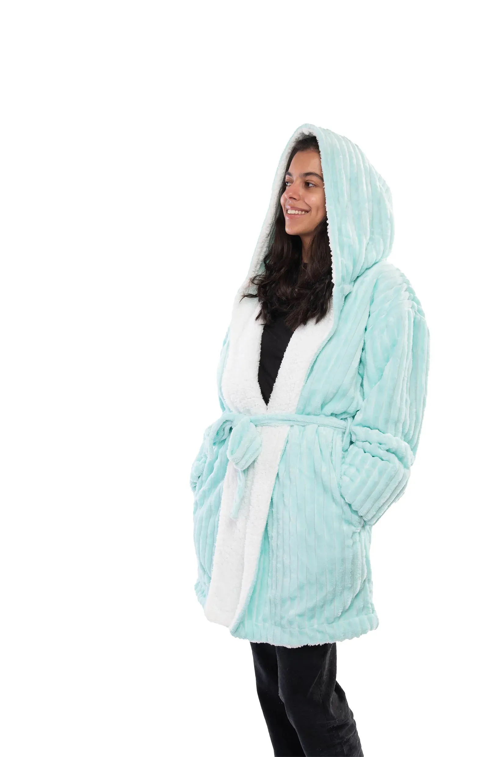 Striped Sherpa Robe