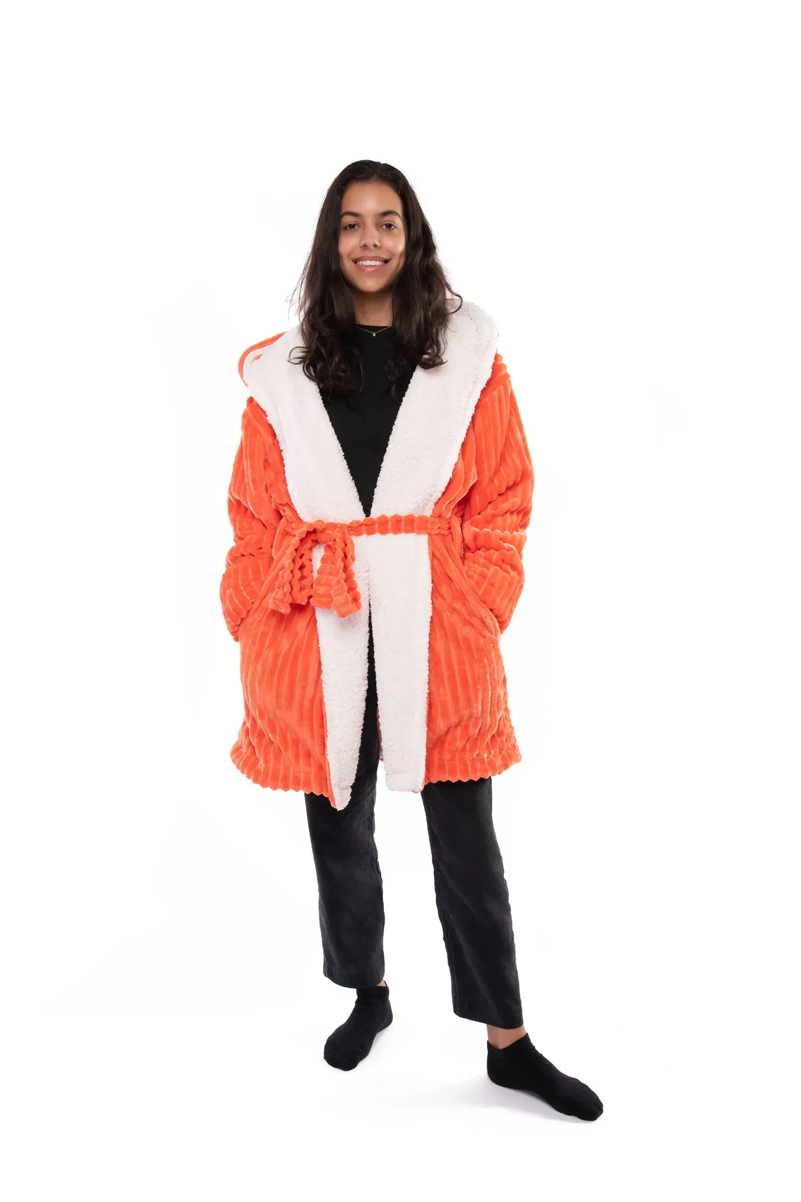 Striped Sherpa Robe