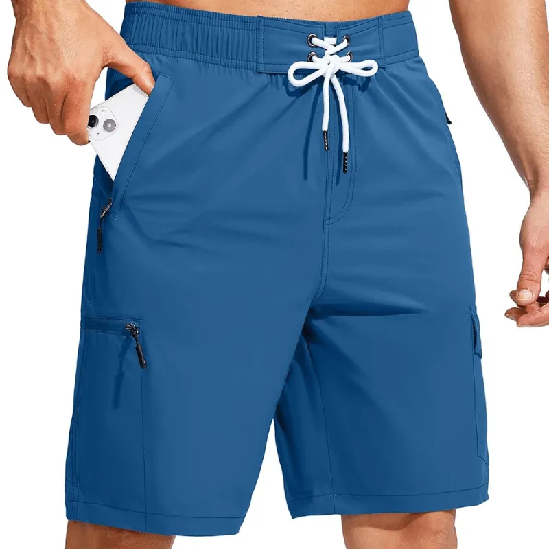 Swim Trunks Quick-Dry Board Shorts – Lightweight Wear With 5 Pockets