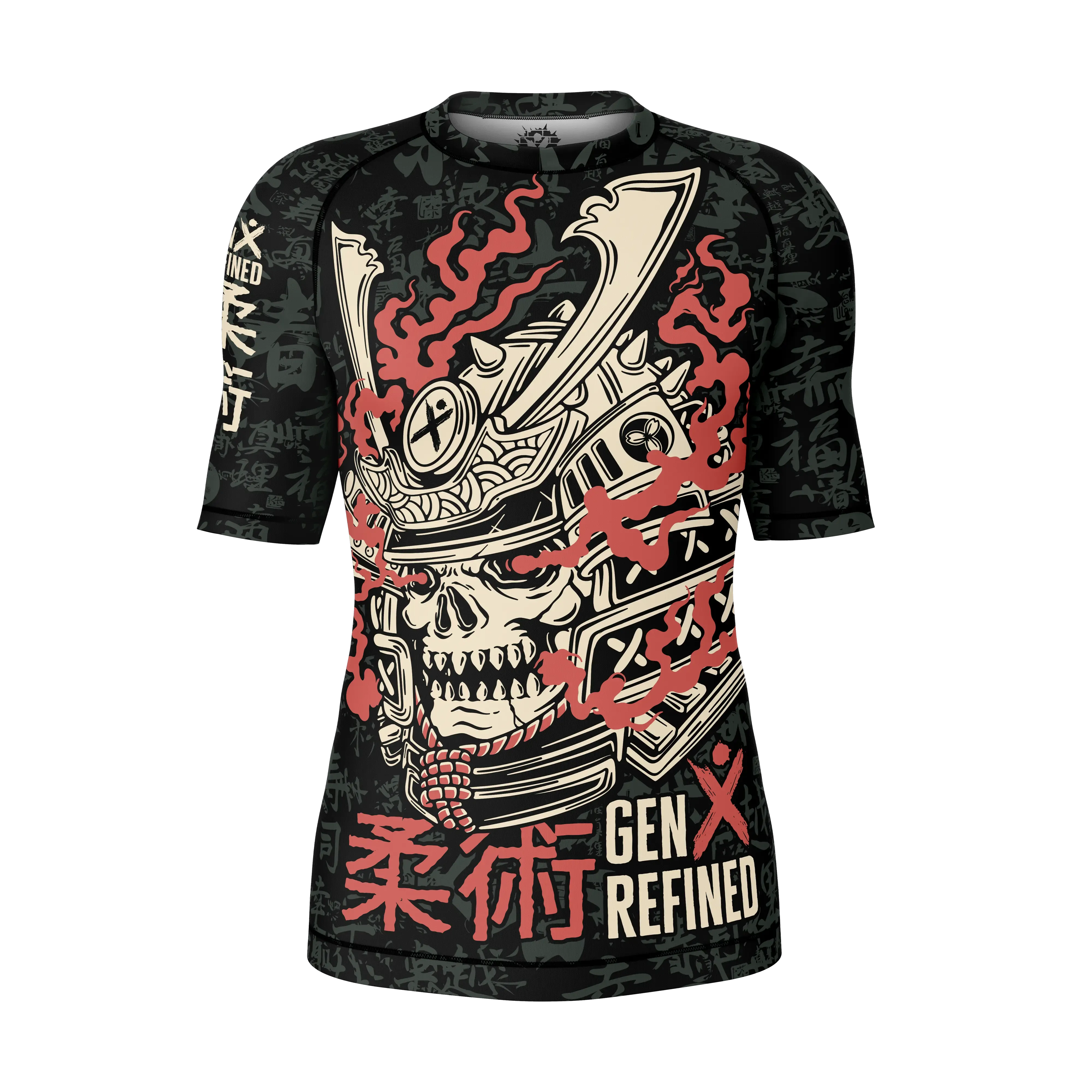 Unisex Ronins Visage Jiu Jitsu Rashguard - Short Sleeve