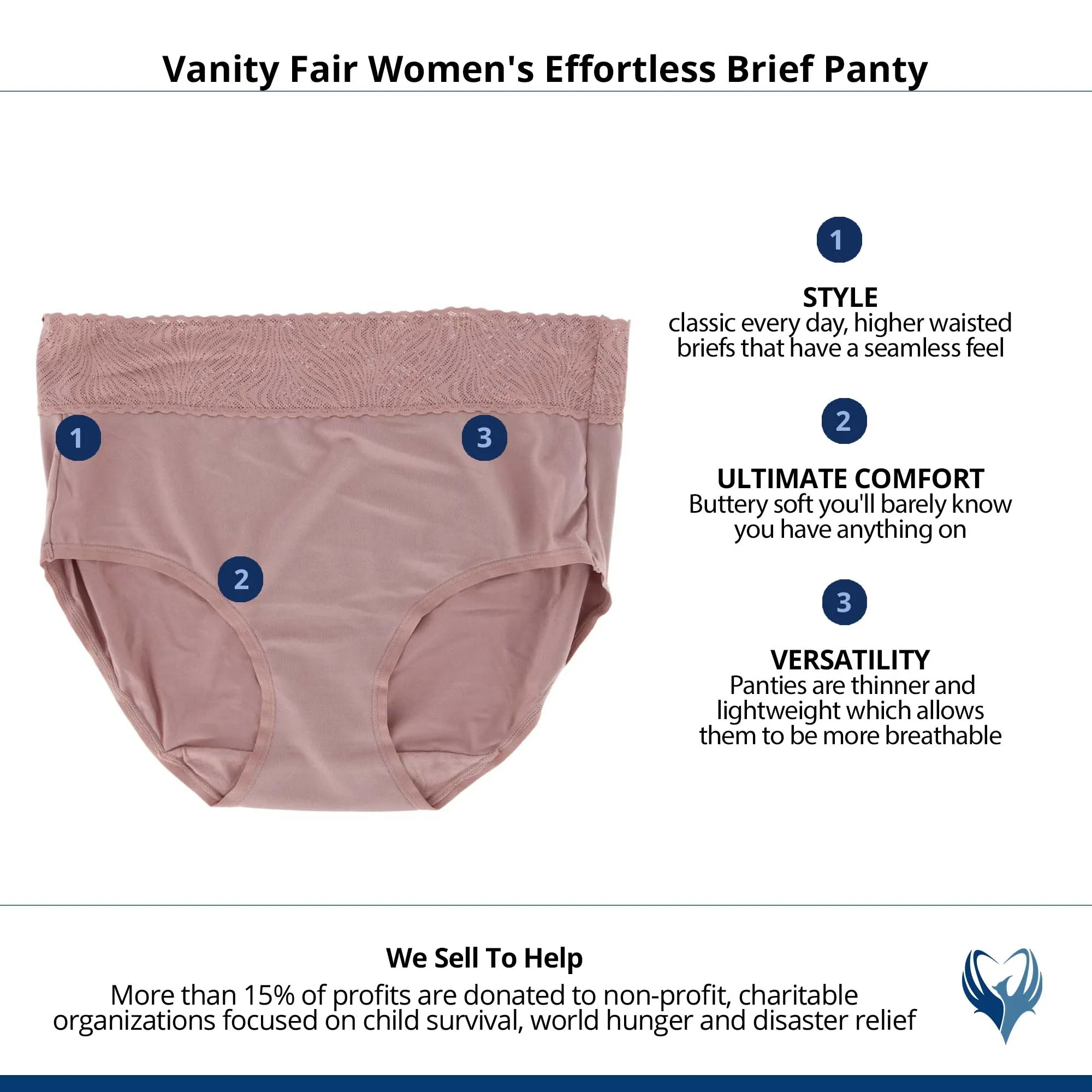 Vanity Fair Women's Effortless Brief Panty