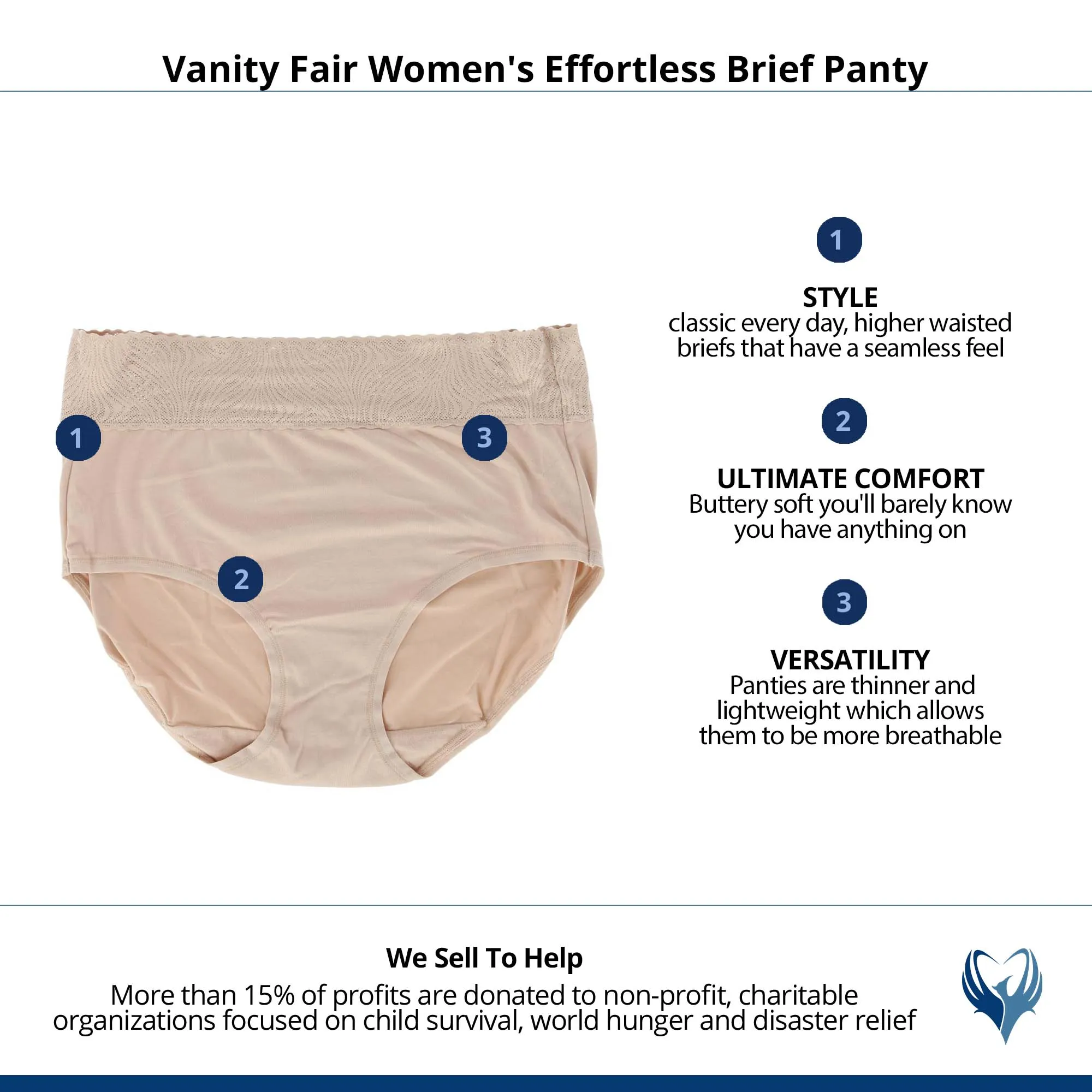 Vanity Fair Women's Effortless Brief Panty