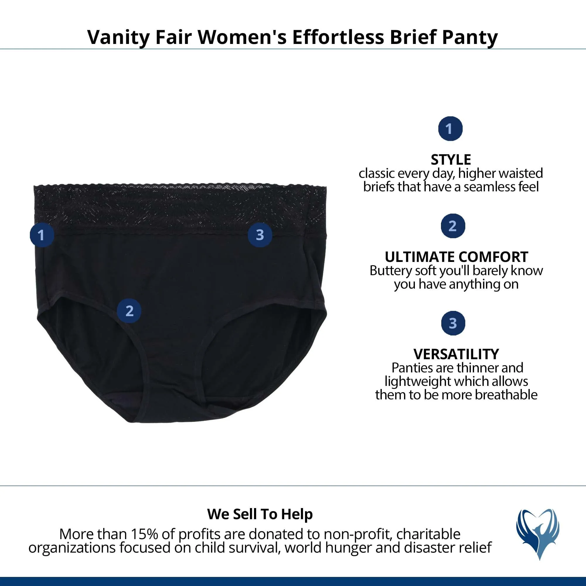 Vanity Fair Women's Effortless Brief Panty