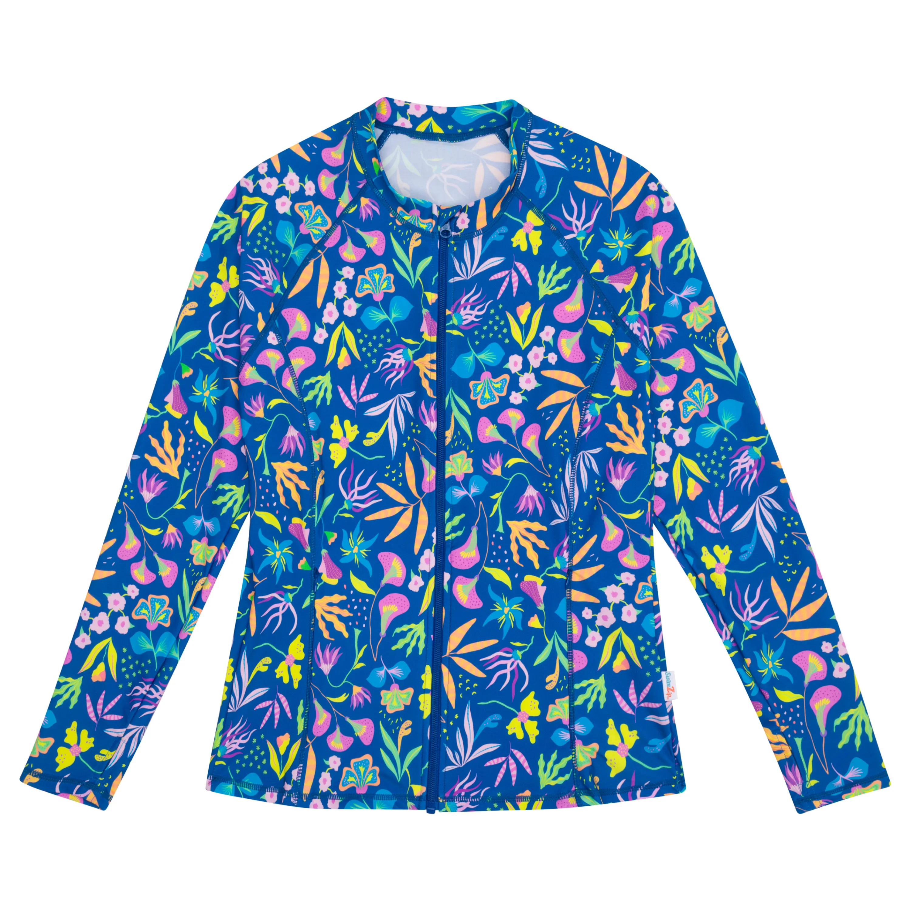 Women's Long Sleeve Rash Guard with Pockets | "Tropadelic"