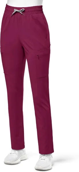 WonderWink Women's High Waist Slim Leg Scrub Pant
