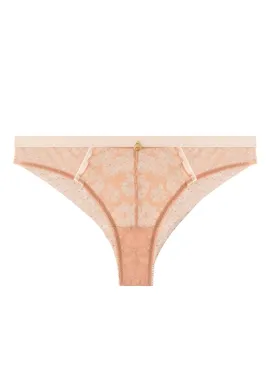 ZARINA Plus Lace Comfortable Dotted Mesh Tanga Briefs